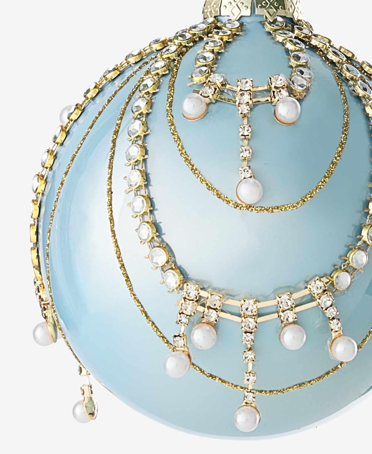 Holiday Lane Gilded Glamour Gems Ball Ornament, Macy's Exclusive
