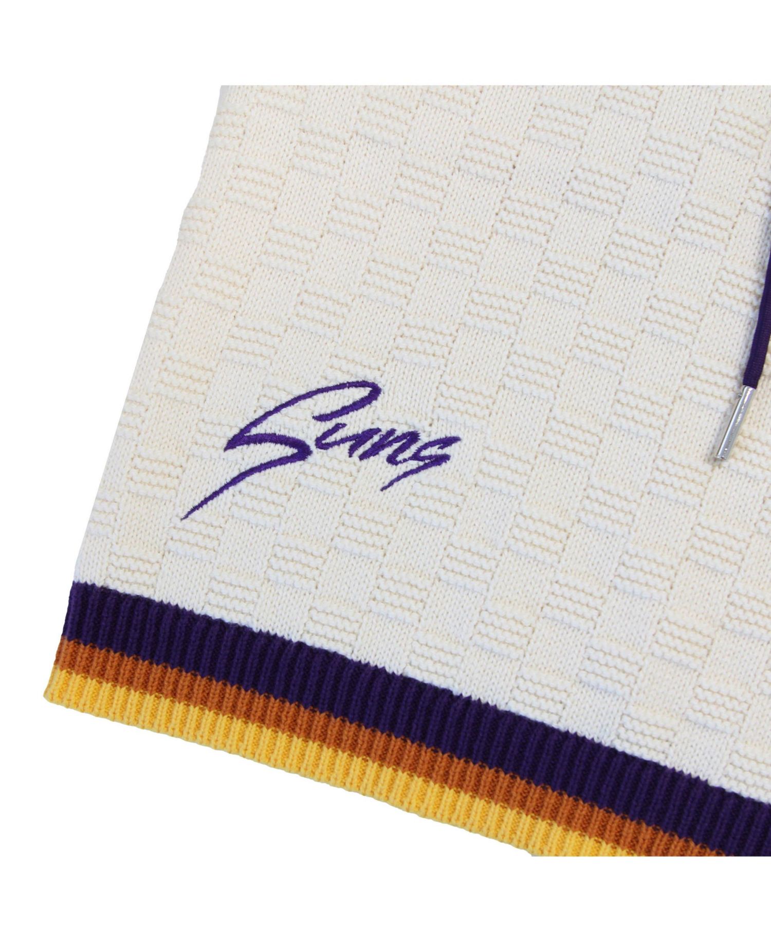 Men's and Women's Cream Phoenix Suns Solar Flare Premium Knit Shorts