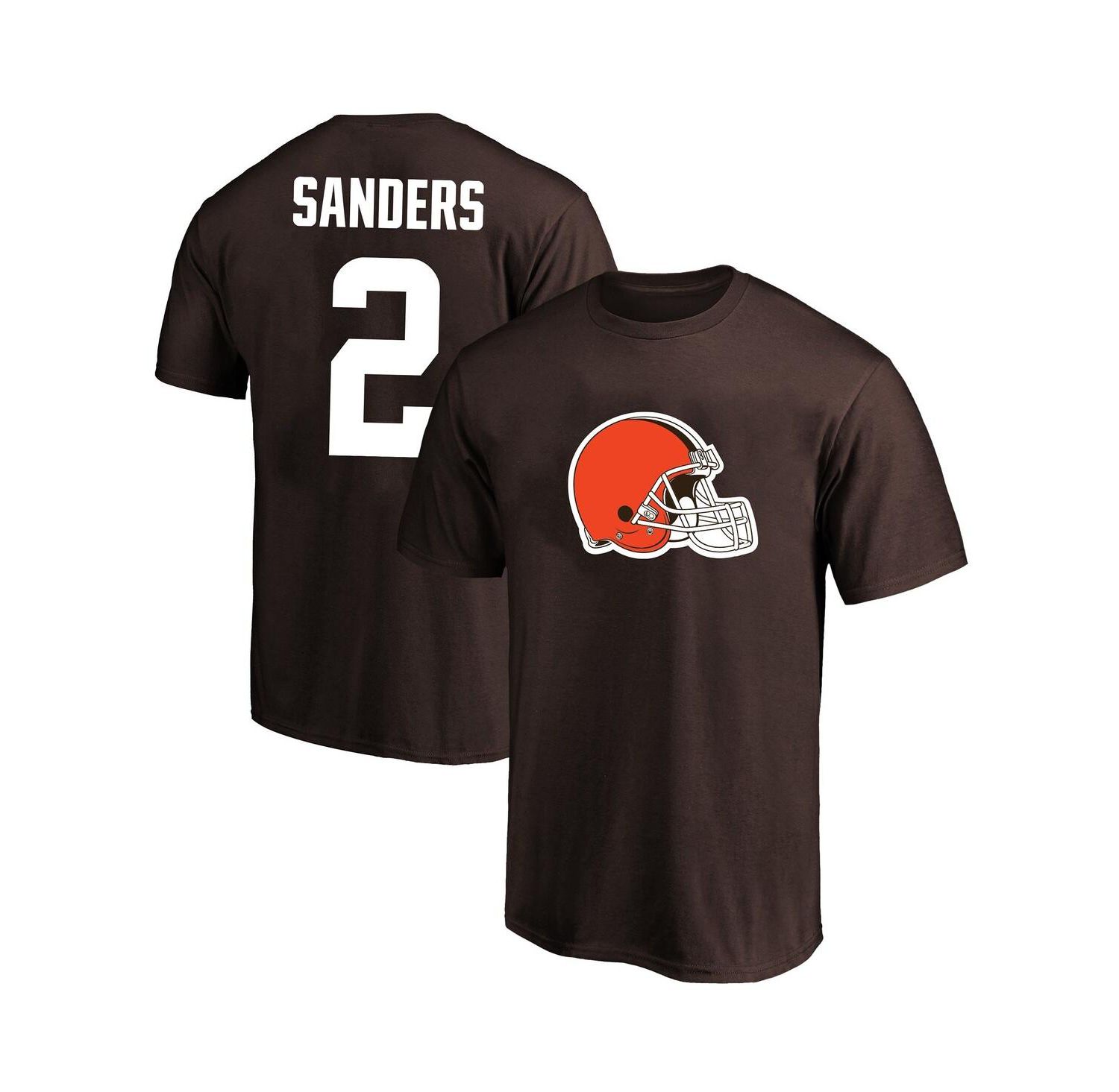 Men's Shedeur Sanders Brown Cleveland Browns Big & Tall Name & Number T-Shirt
