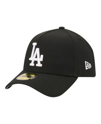 Men's Black Los Angeles Dodgers A-Frame 59FORTY Fitted Hat