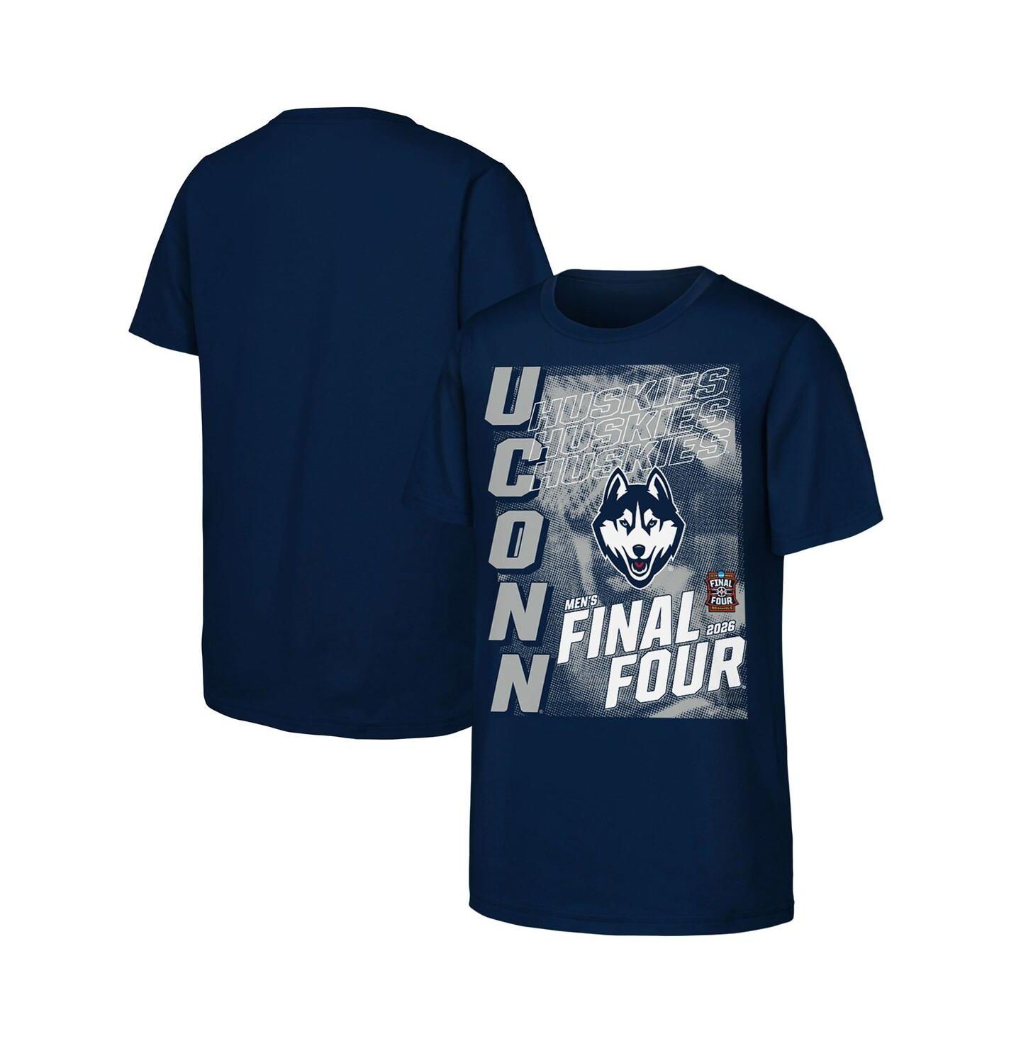 Детская футболка Outerstuff Navy UConn Huskies 2026 NCAA Men's Basketball Tournament March Madness Final Four — фото 1