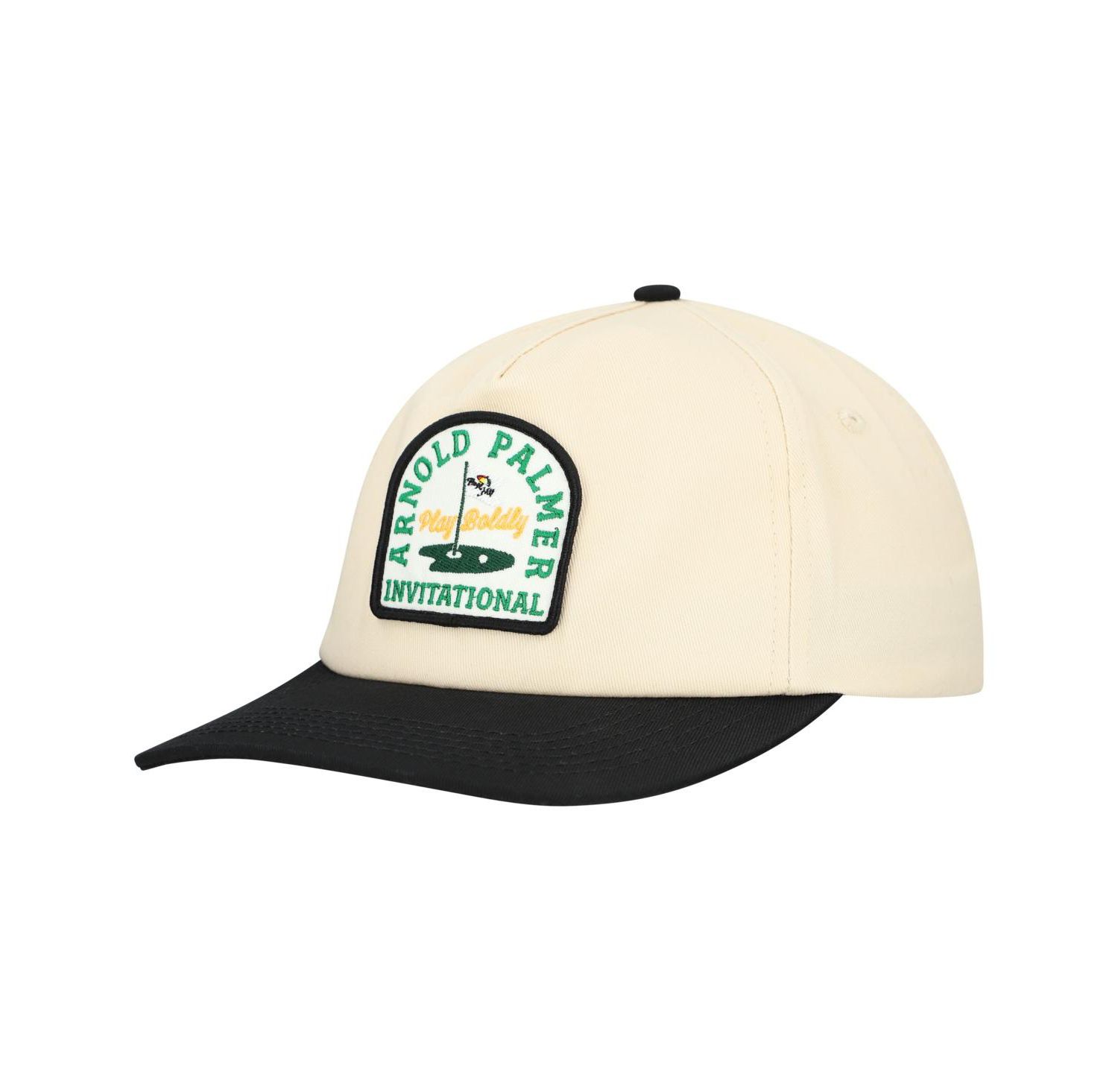 Men's and Women's Cream Arnold Palmer Invitational Five-Panel Snapback Hat