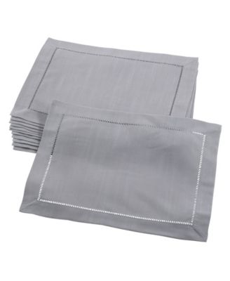 Hemstitched Border Placemats, Set of 12