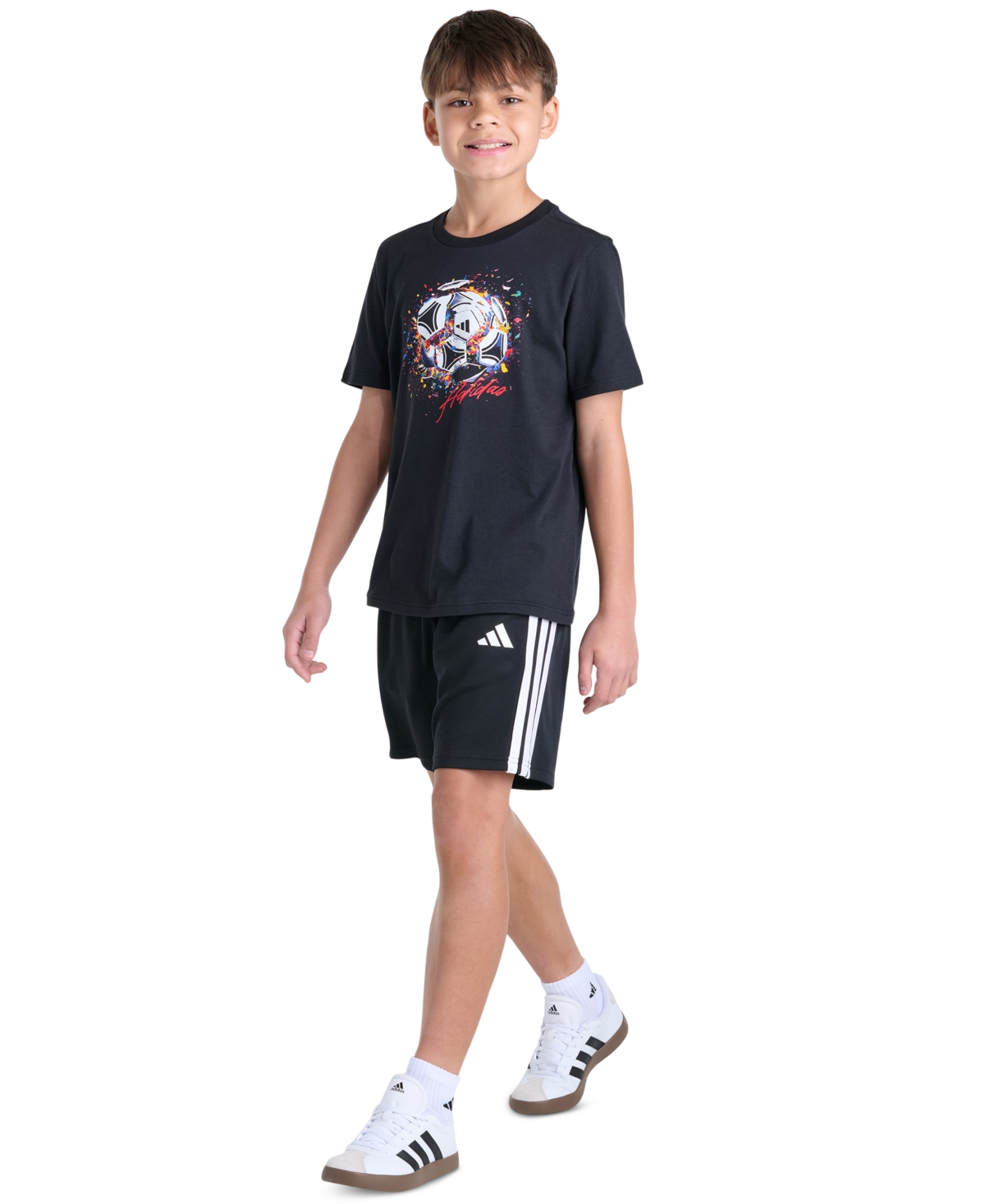 adidas Boys' 8-20 Soccer Celebration Short-Sleeve T-Shirt