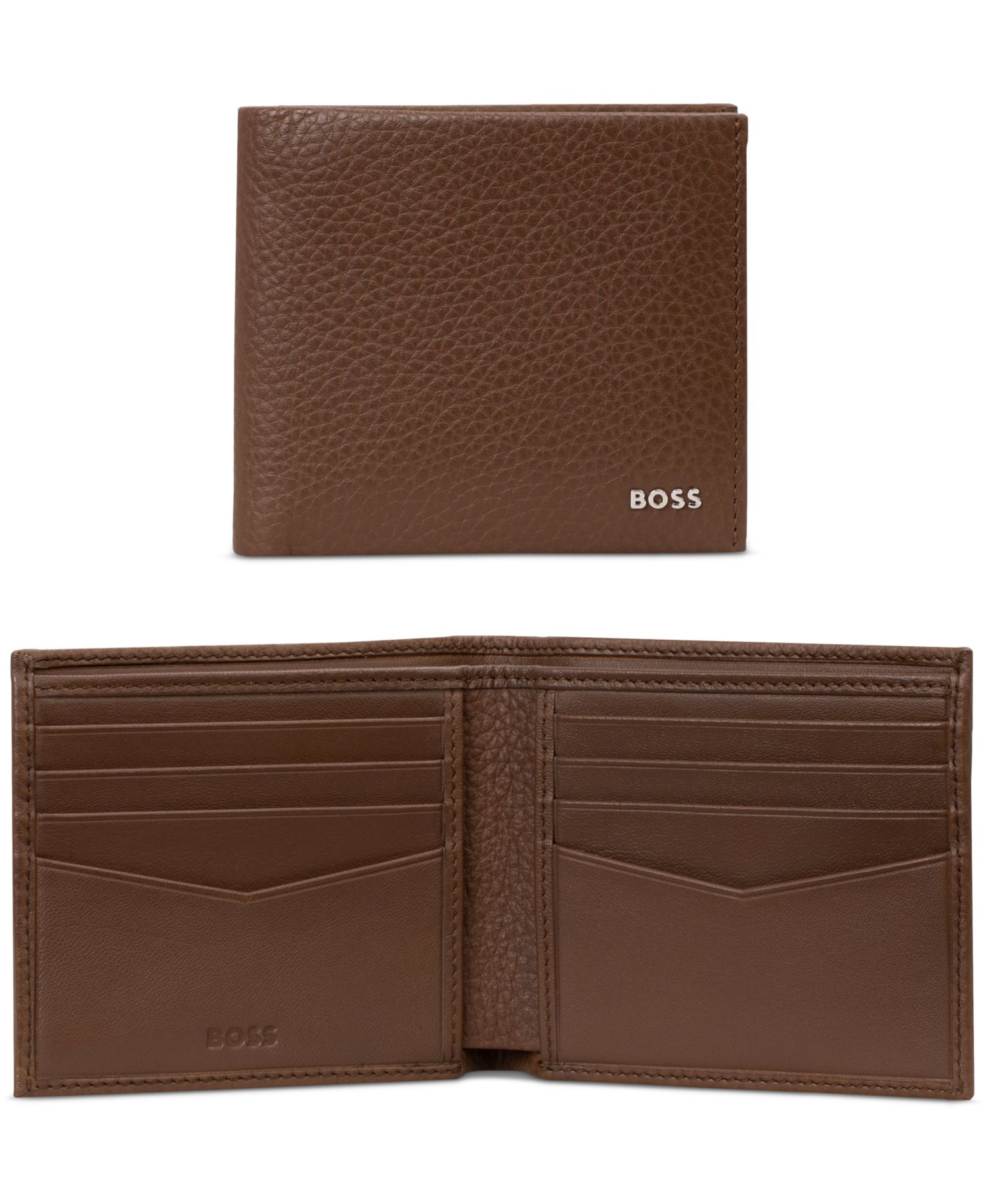 Boss Men's New Crosstown Bifold Leather Wallet
