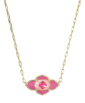 14k Gold-Plated Abbie Medallion Short Pendant Necklace