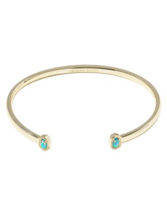Kendra Scott 14k Gold-Plated Mini Elton Cuff Bracelet - Gold/Blue