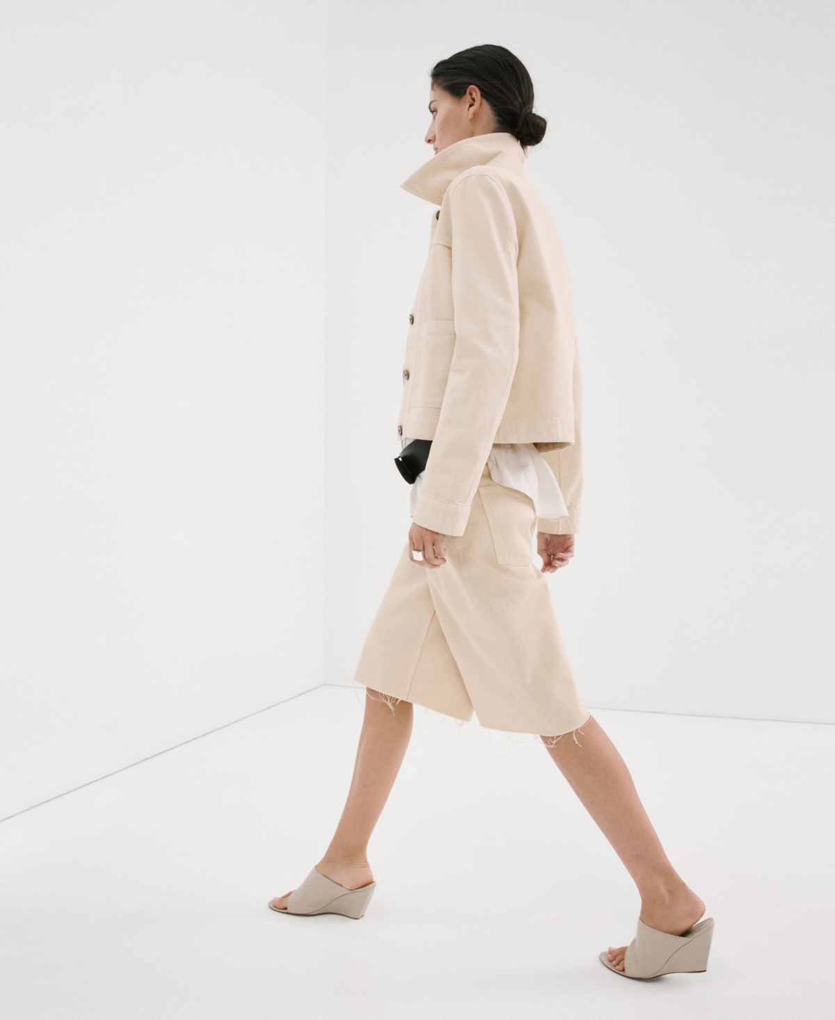 Mango Women's Low-Rise Denim Bermuda Shorts