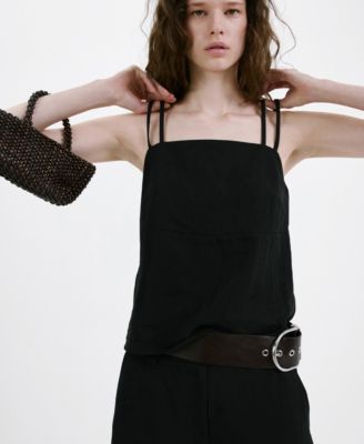Women's Double Straps Lyocell Top