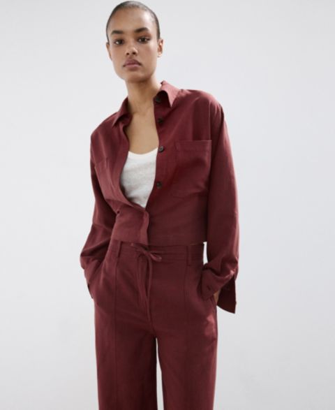 Женские куртки MANGO Pocket Lyocell Overshirt