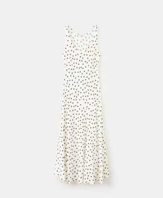 mango polka dot midi dress Polka-dot dress with belt