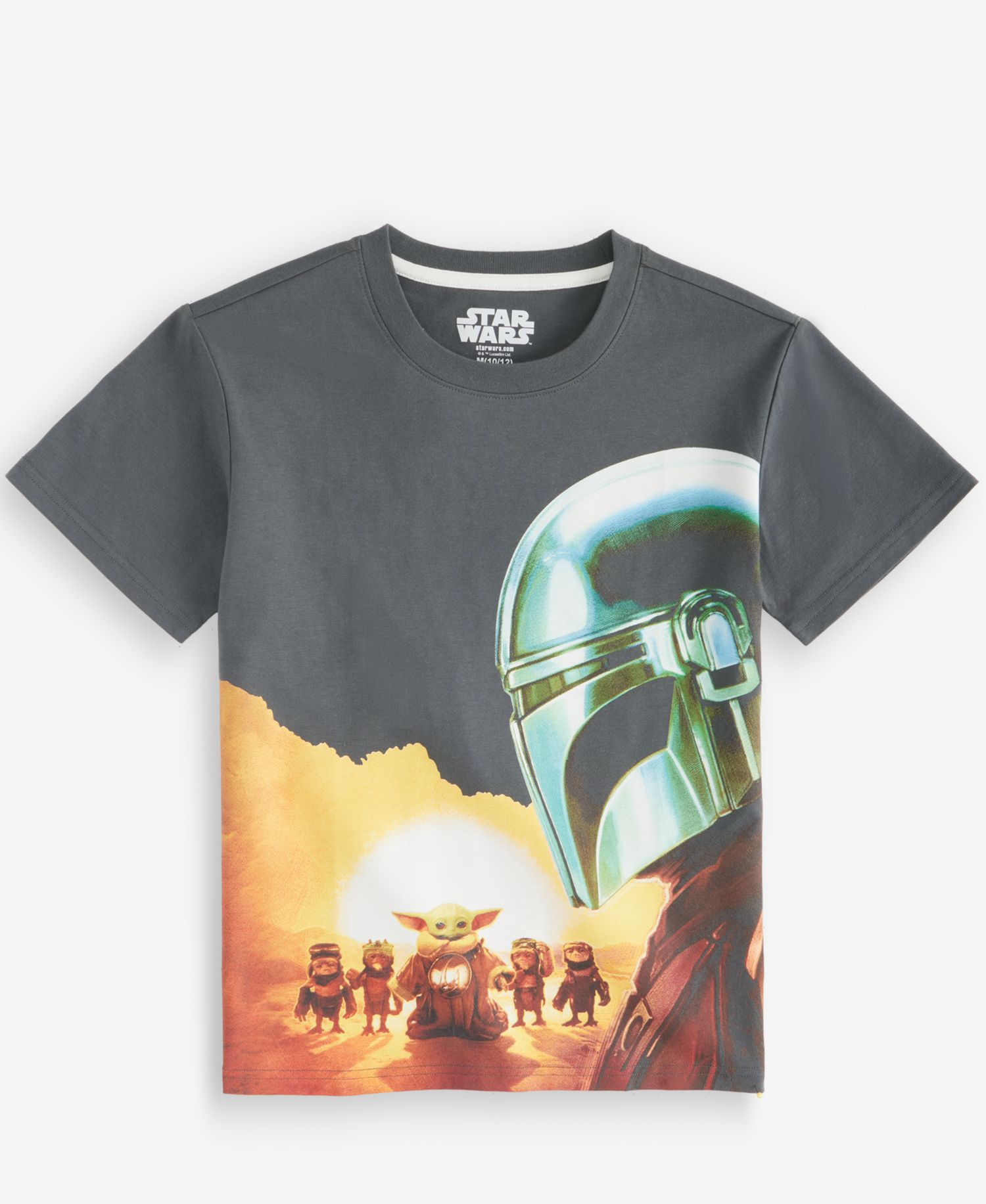 Boys' XS-XL Mando & Grogu Graphic T-Shirt