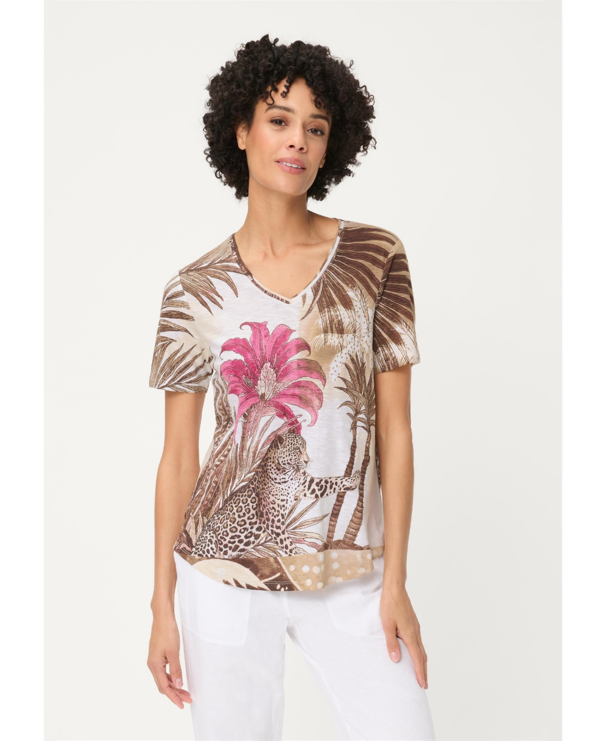 Olsen Women's Savanna Print T-Shirt