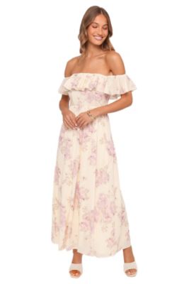 strapless open back dress The Satin Square-Neck Slip Dress main image 1