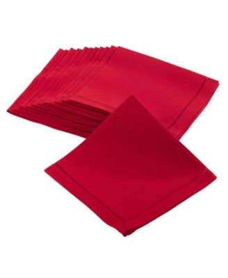 Hemstitched Border Napkins, Set of 12