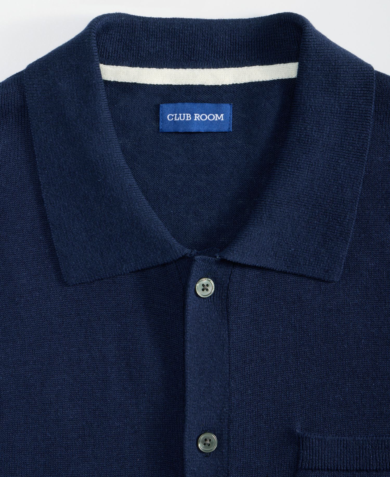 Men's Short-Sleeve Linen and Cotton Button Sweater Polo Shirt