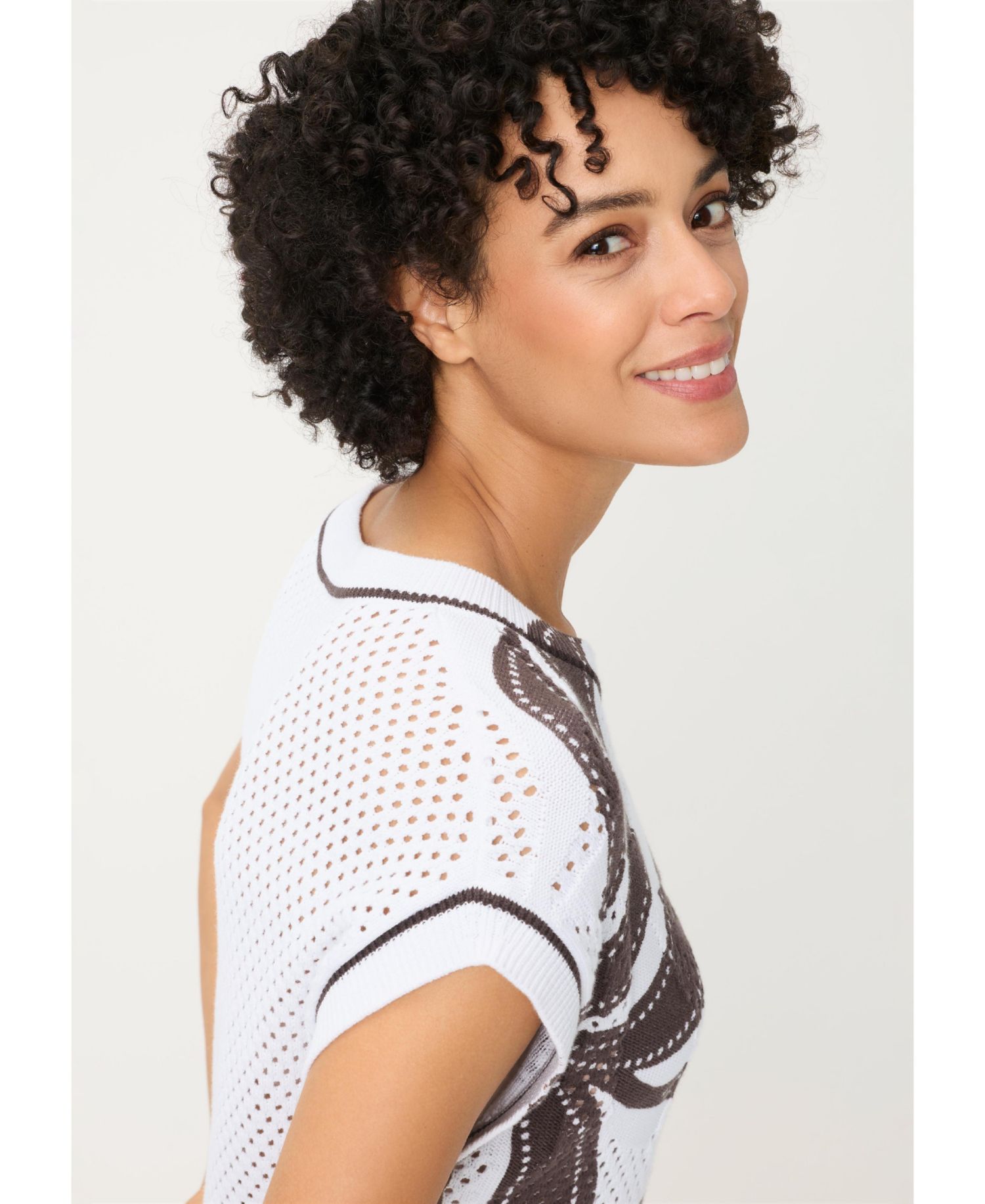 Women's Ajour Knit Sweater