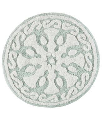 Casablanca Tufted Cotton Bath Rug, 25" Round