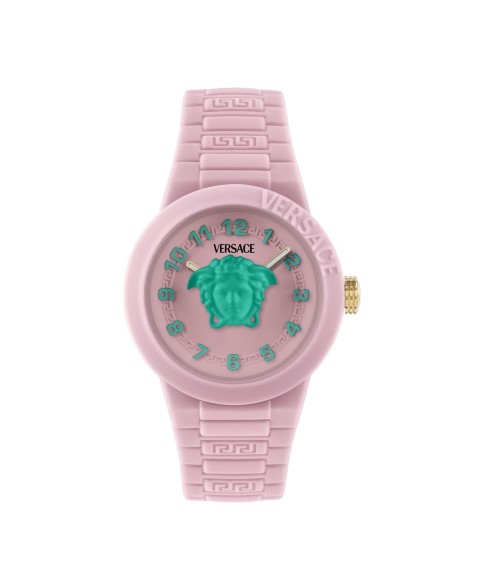 Versace Kid's V-Pop Pink Silicone Strap Watch 34mm