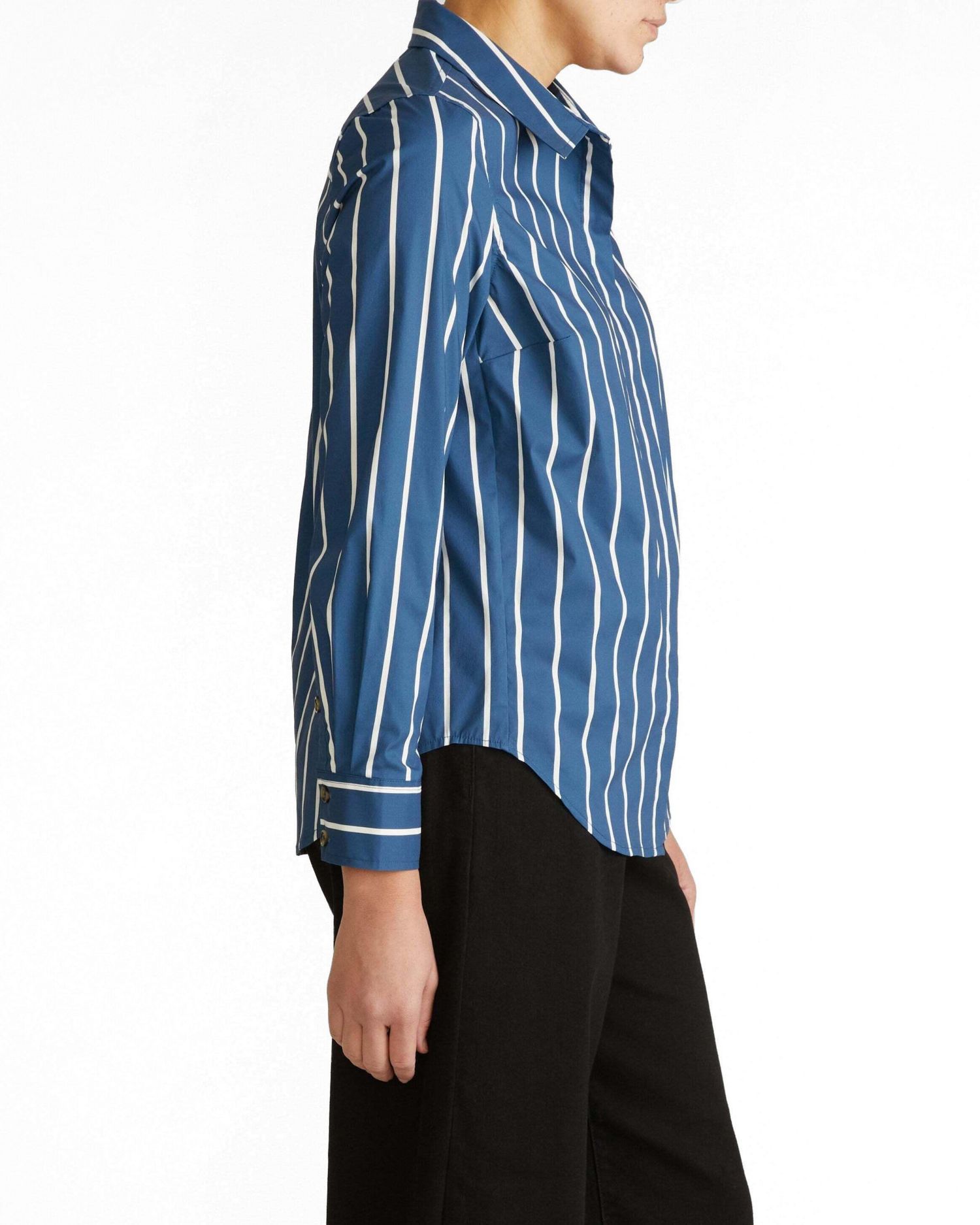 Plus Size Stretch Poplin Shirt Classic Fit