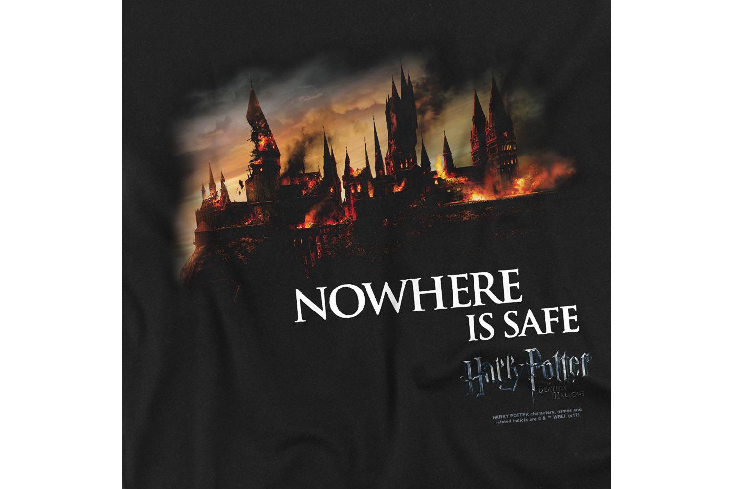 Big & Tall Burning Hogwarts T Shirt
