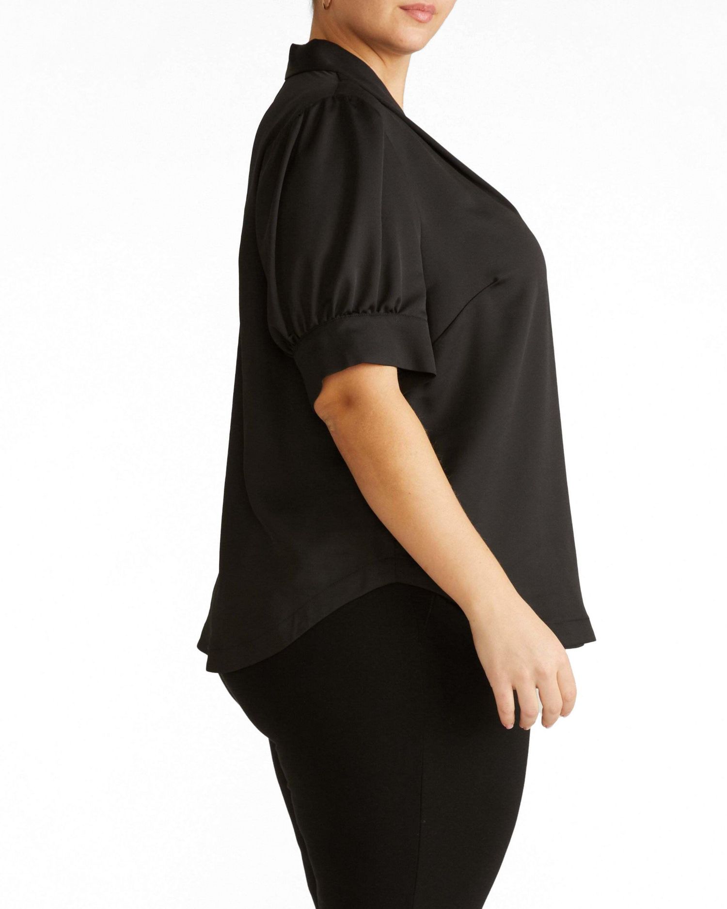 Plus Size Beatrice Soft Satin Top