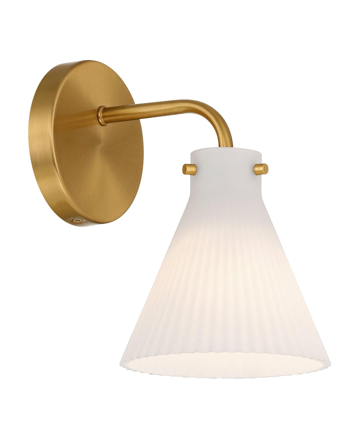 Possini Euro Design Cielo 9" High Warm Brass Wall Sconce