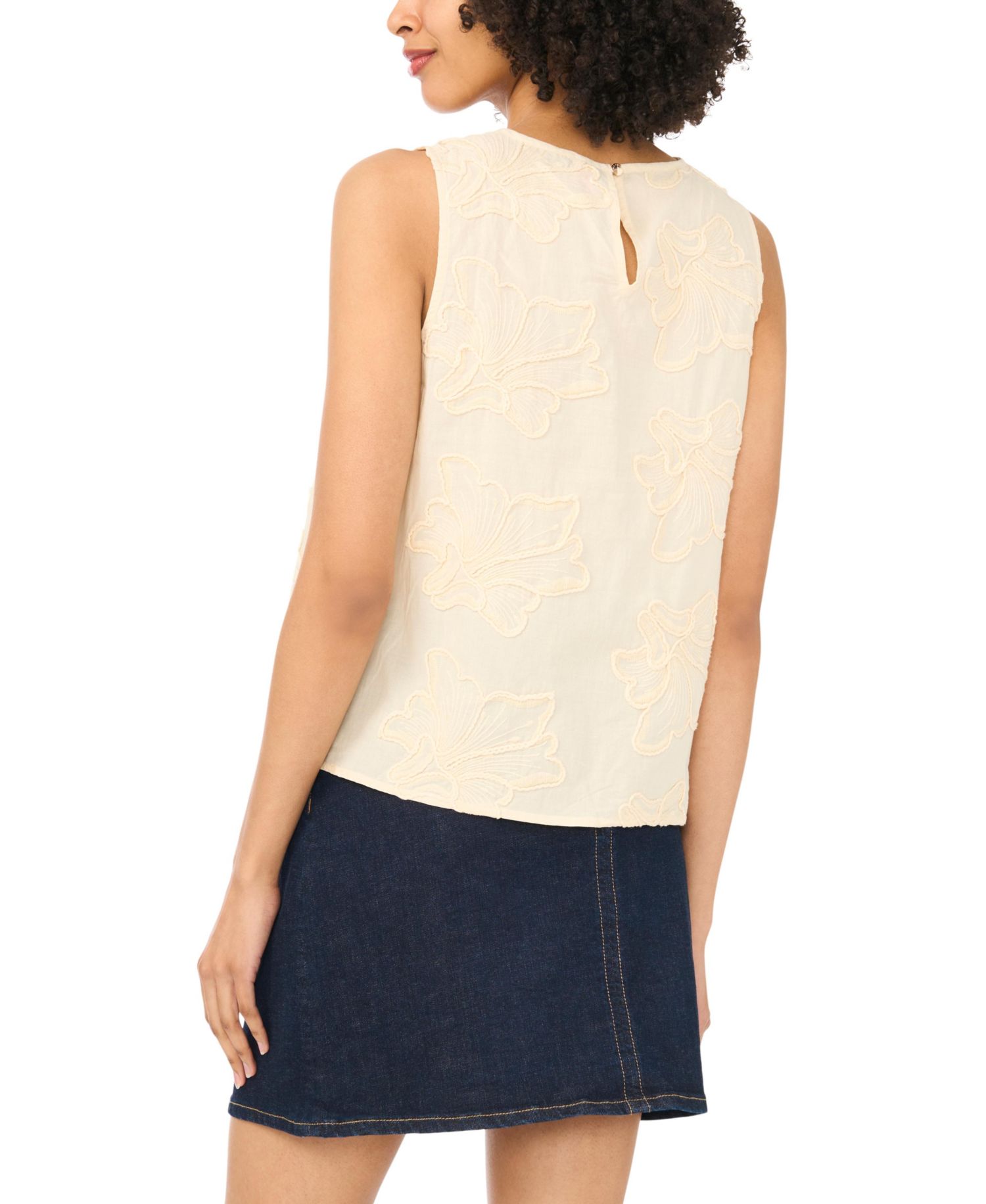 Women's Crewneck Boxy Cotton Tank Top