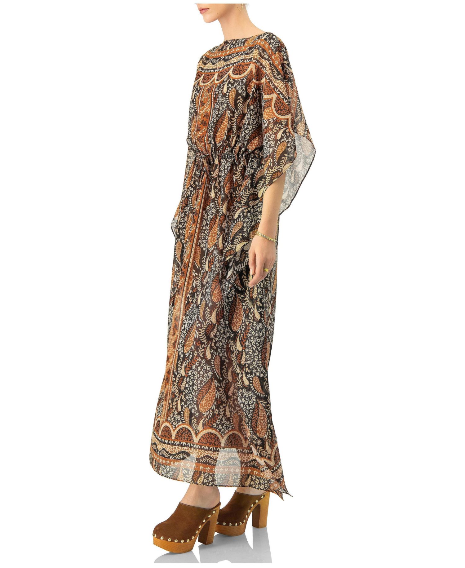 Women's Long Batwing Sleeve Dress