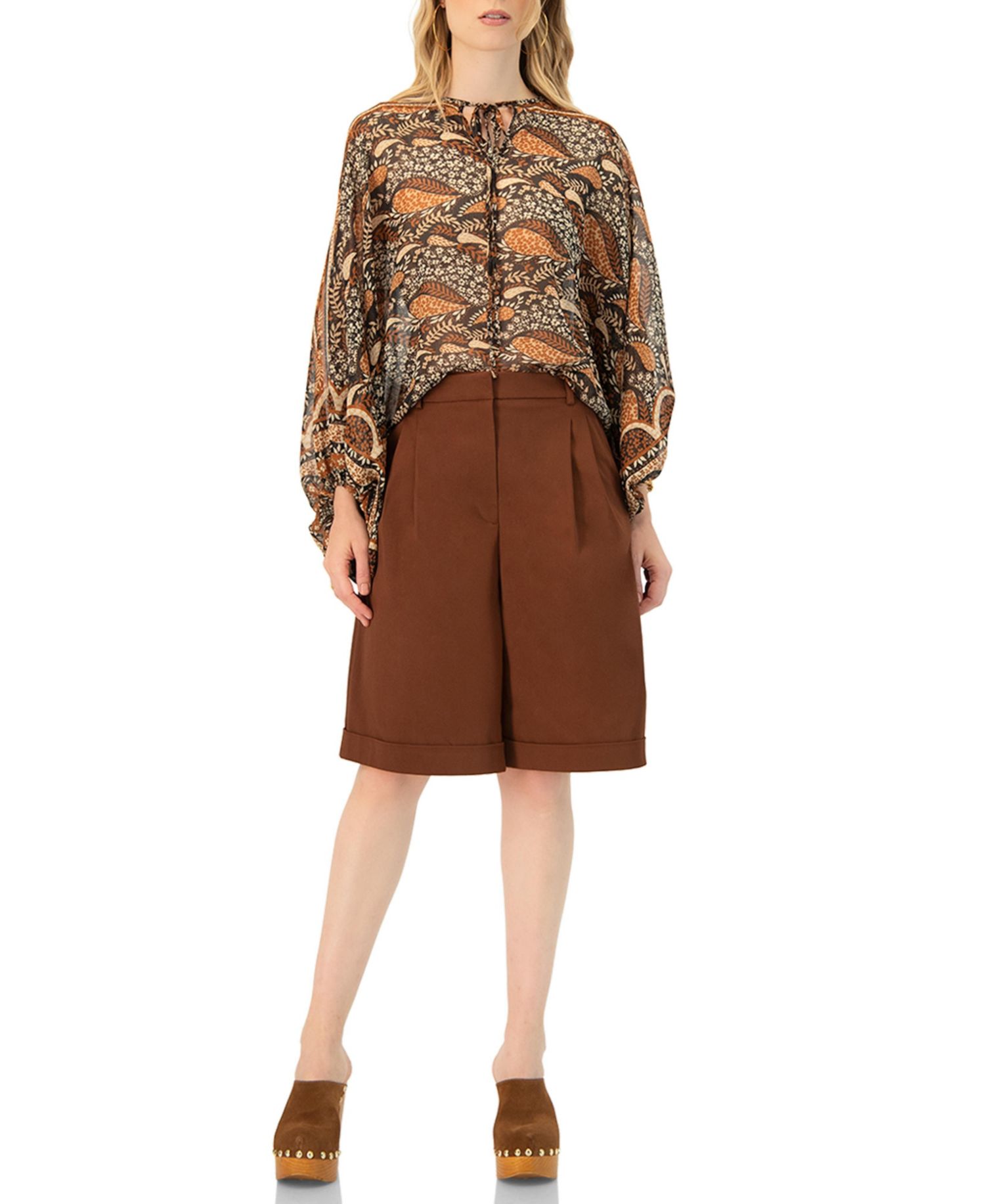 Women's Tailored Bermuda Shorts with Pockets