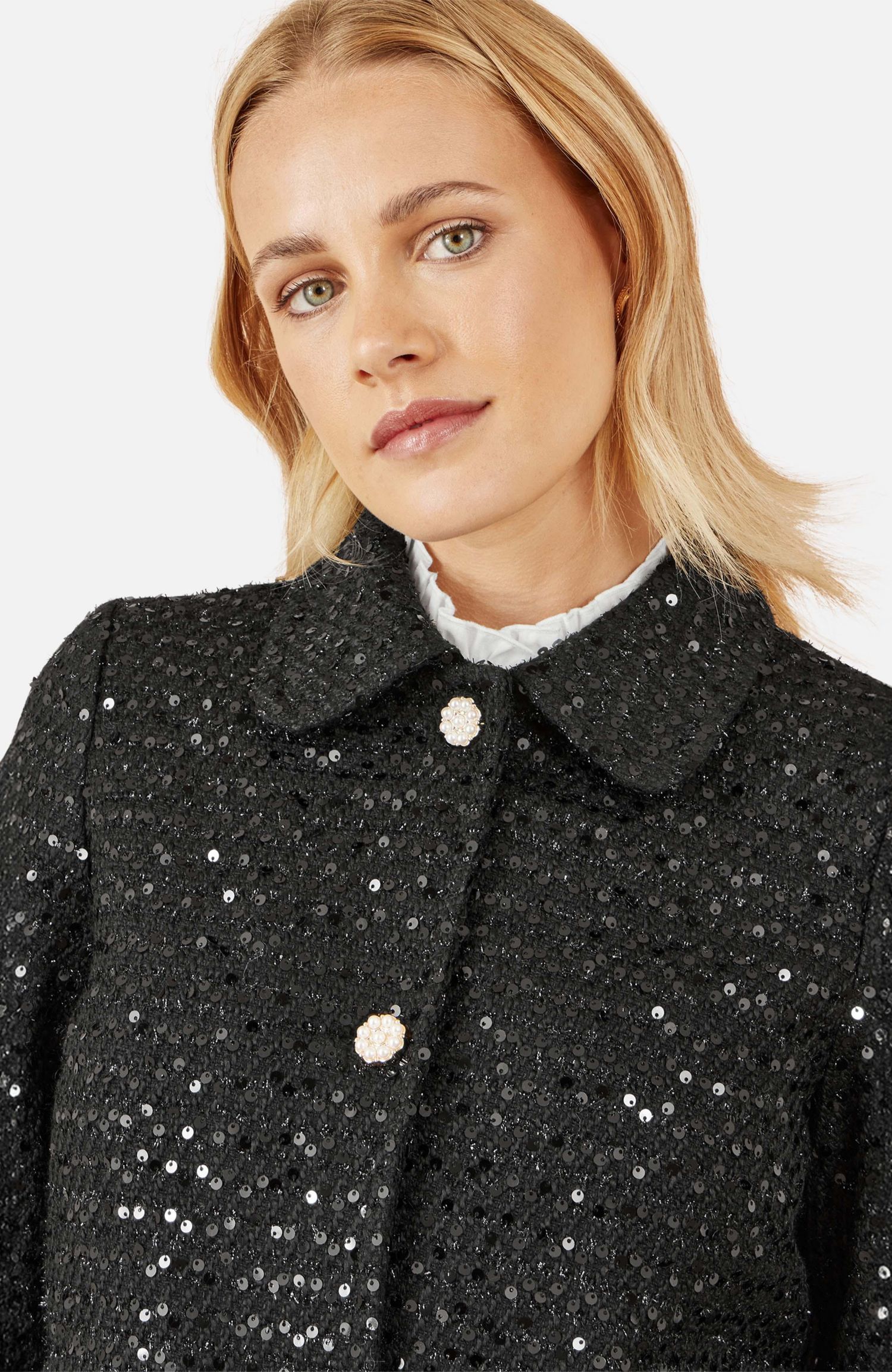 Women's Boucle Sequin Jacket