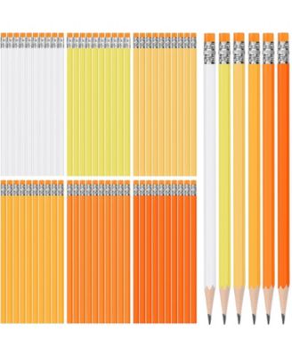 Hb Pencils with Eraser Unsharpened Wooden Hexagonal School Art Office Sketching Pack of 120