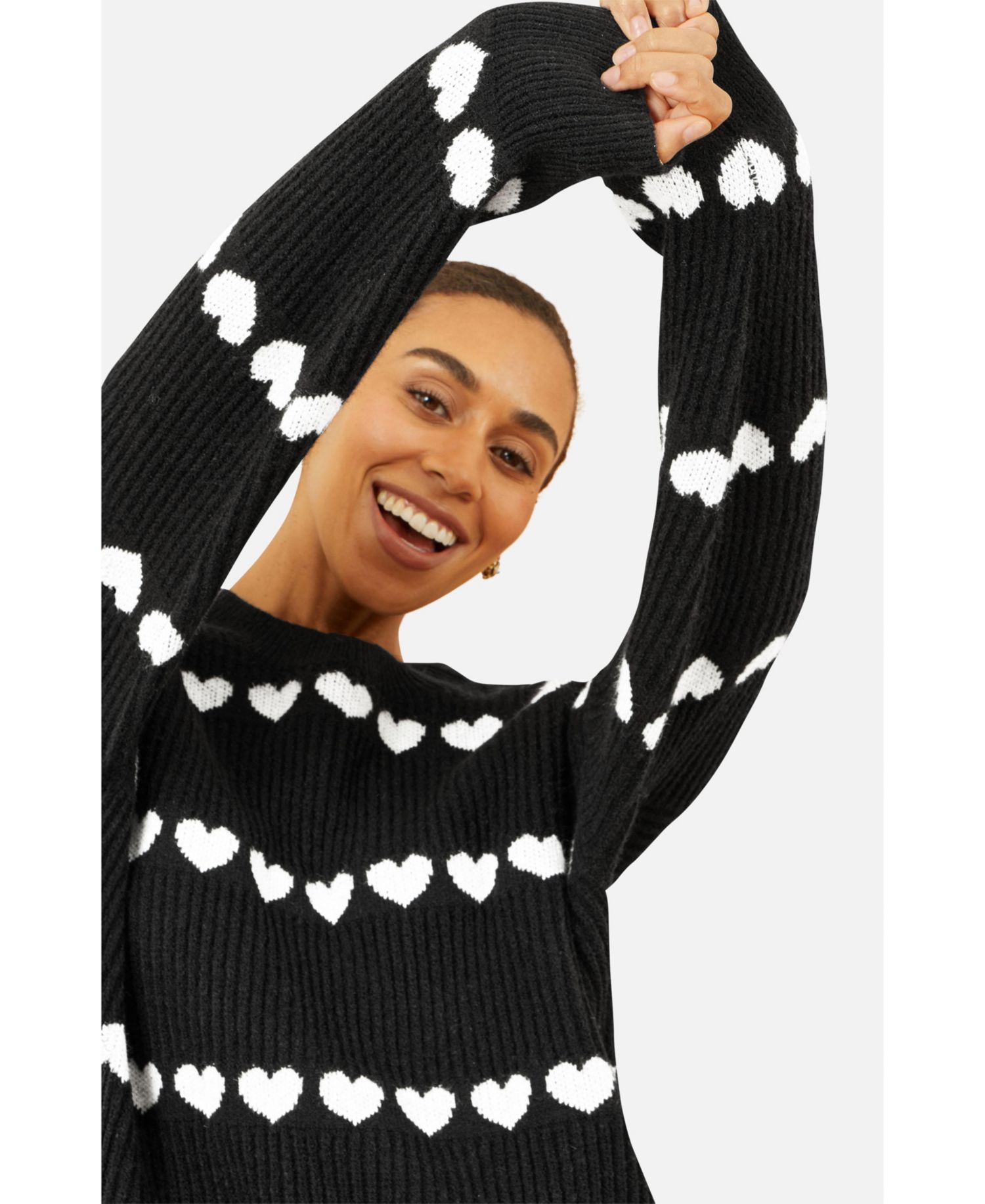 Women's Heart Stripes Jumper