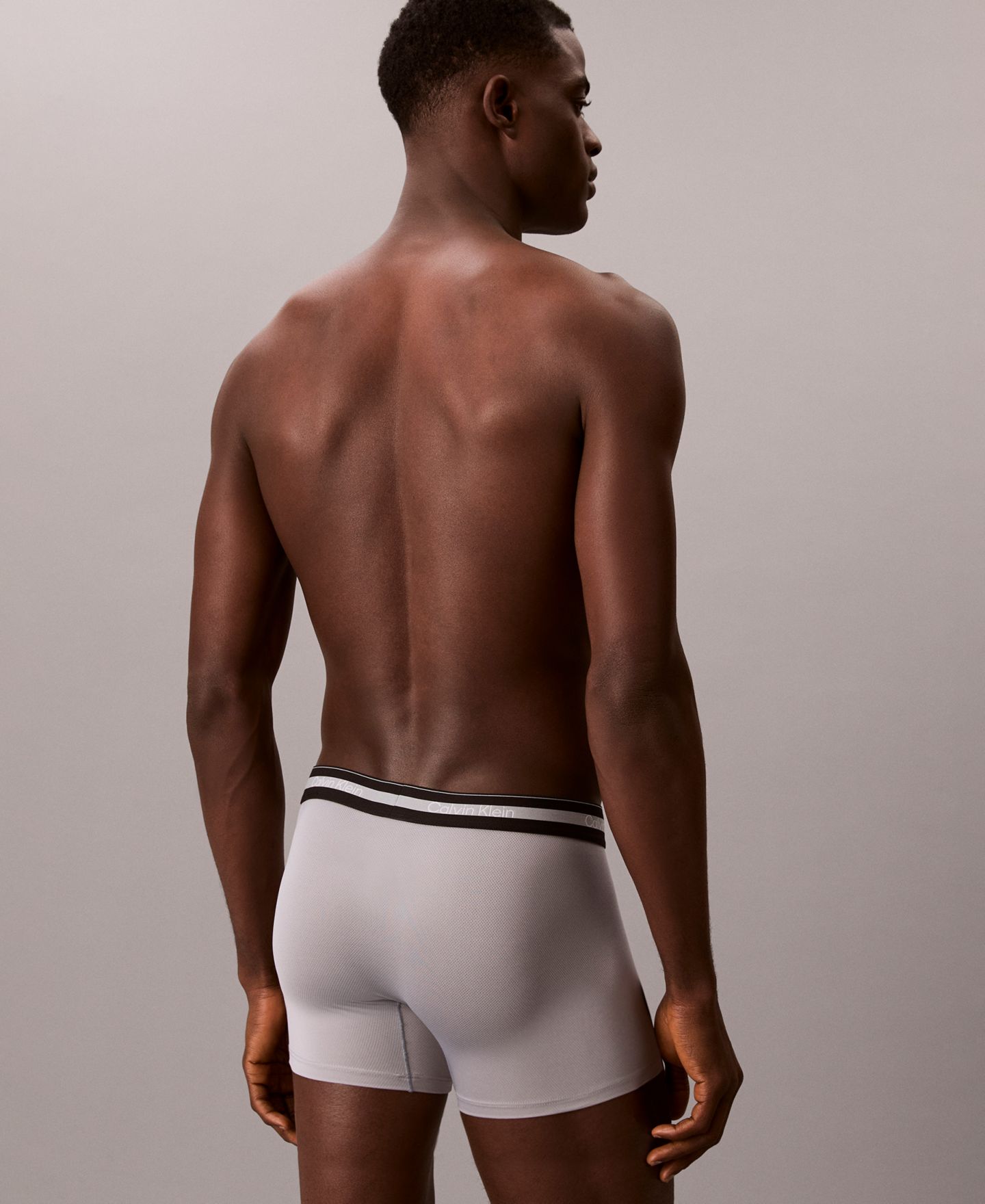 Бельё Active для мужчин, сетка, 3 шт. — Calvin Klein, цвет: Серый / Синий — фото 6