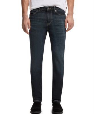 Men's Slim-Fit Contrast Stitching Jeans