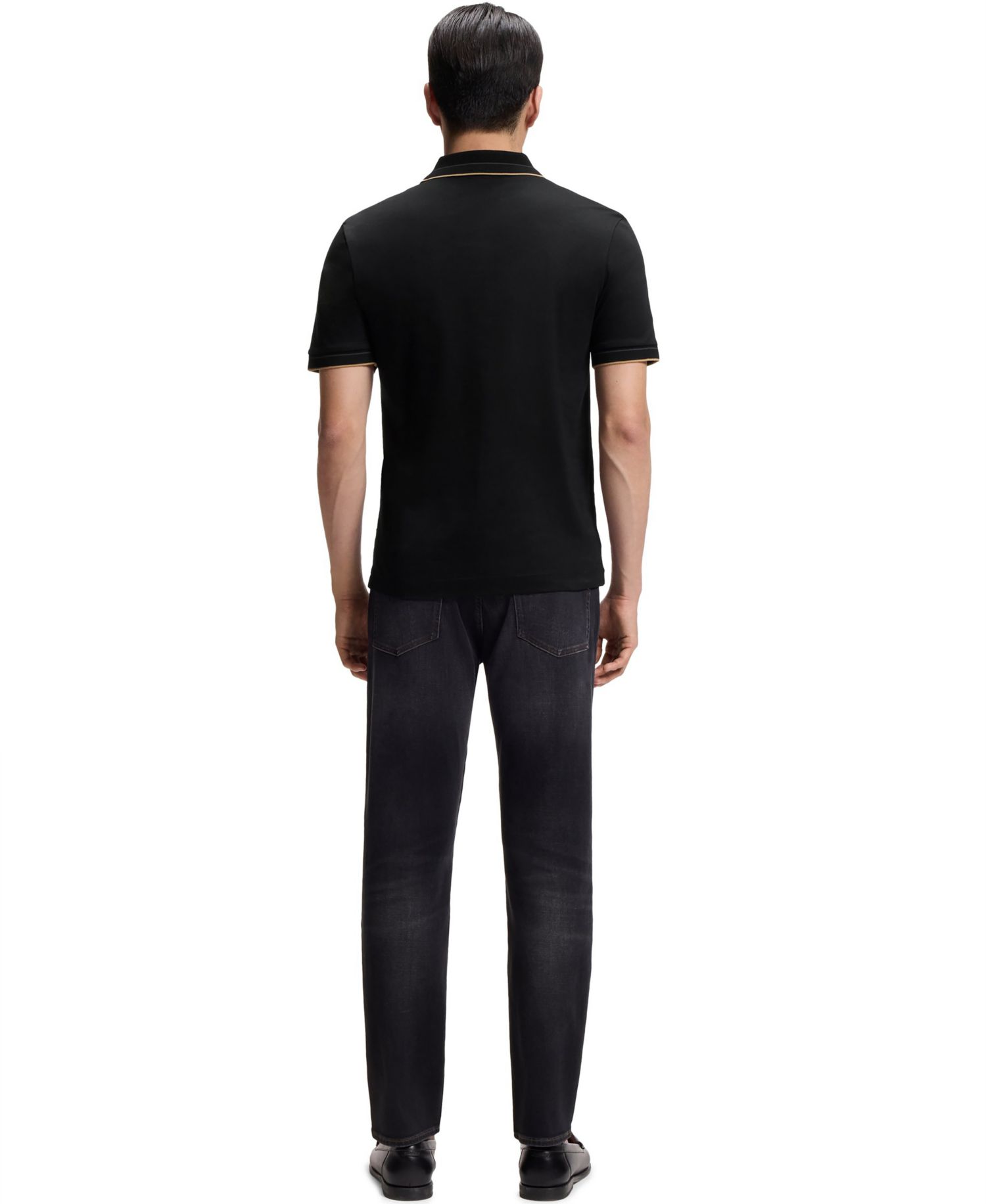 Men's Mercerised Cotton Slim-Fit Polo Shirt