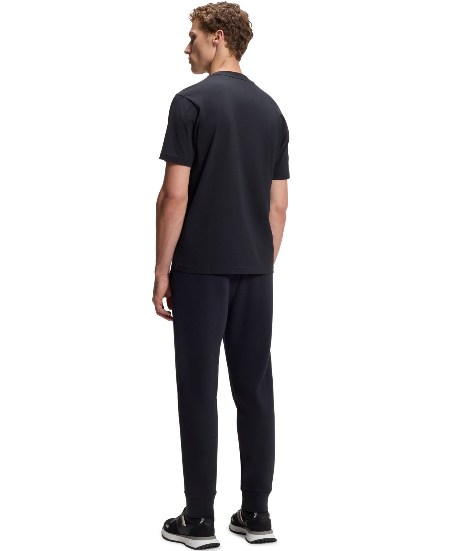 Men's Stretch-Cotton Regular-Fit Jacquard Tape T-Shirt