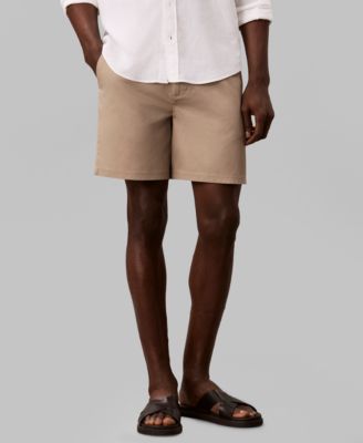 Men's Straight-Fit Linen Shorts