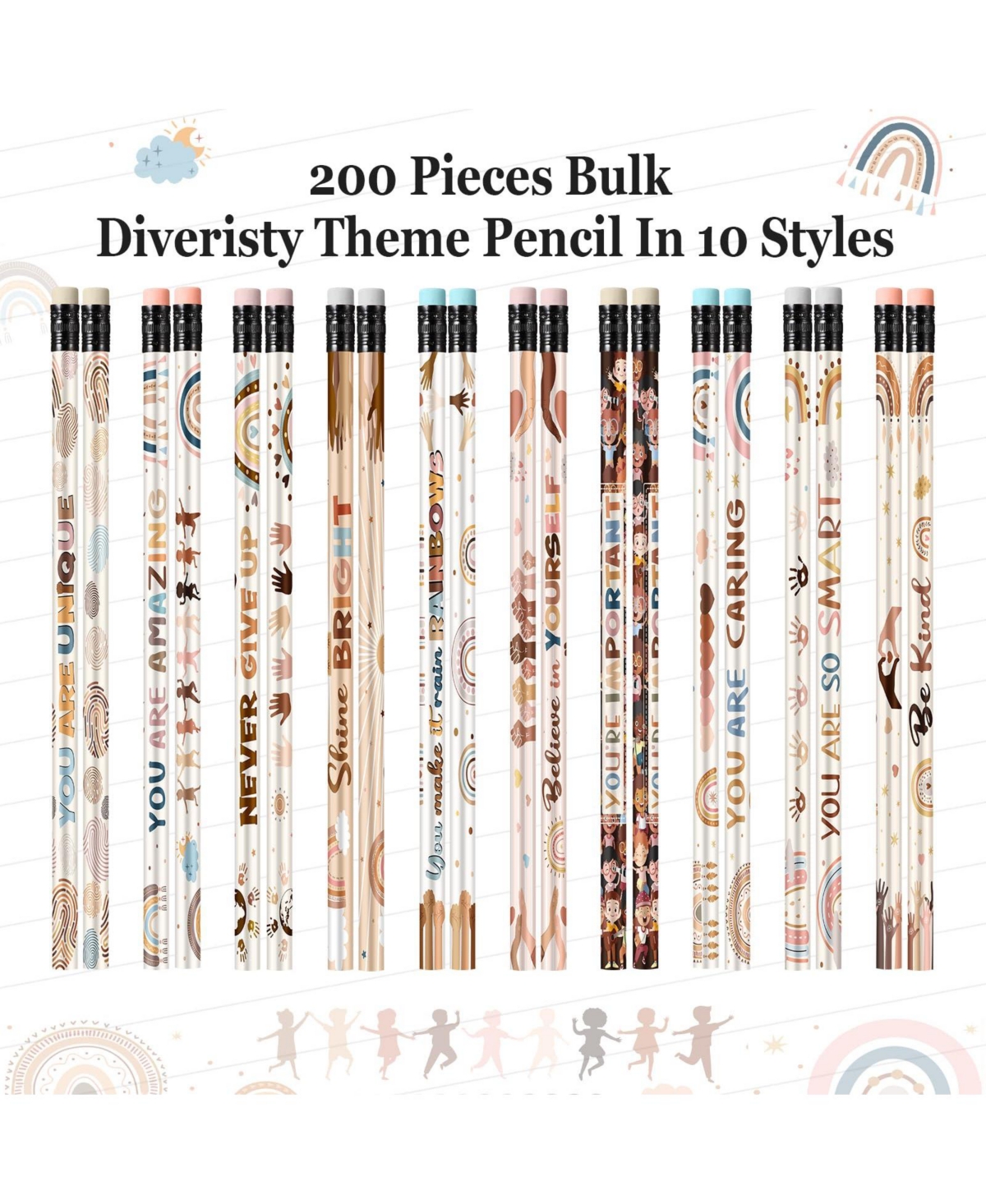 Gnuadz Inspirational Pencils Bulk Motivational School Stationery Gifts