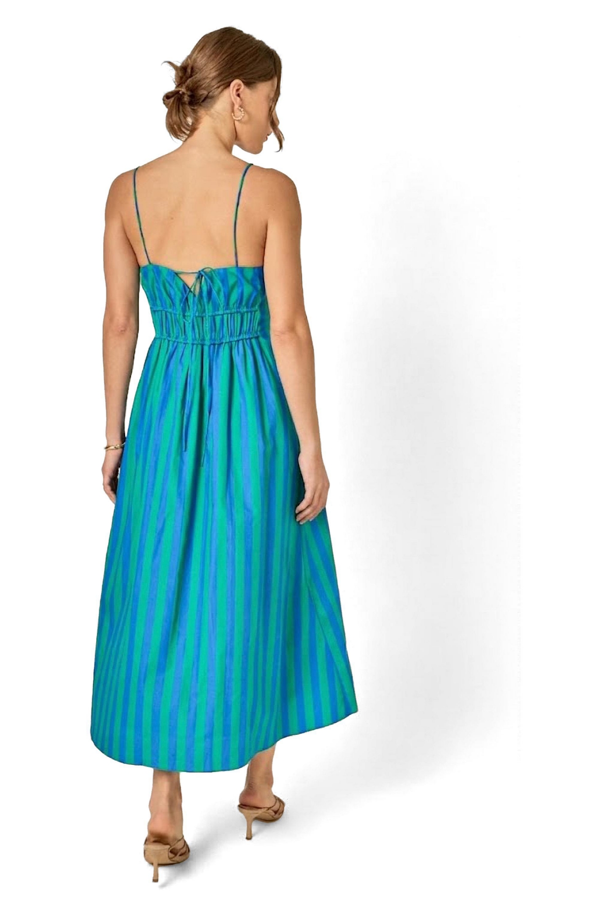 English Factory Women's Stripe Sleeveless Maxi Dress