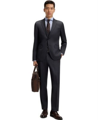 mens wide width dress shoes Men's Black Cap Toe Lace-Up Dress Shoes main image 0
