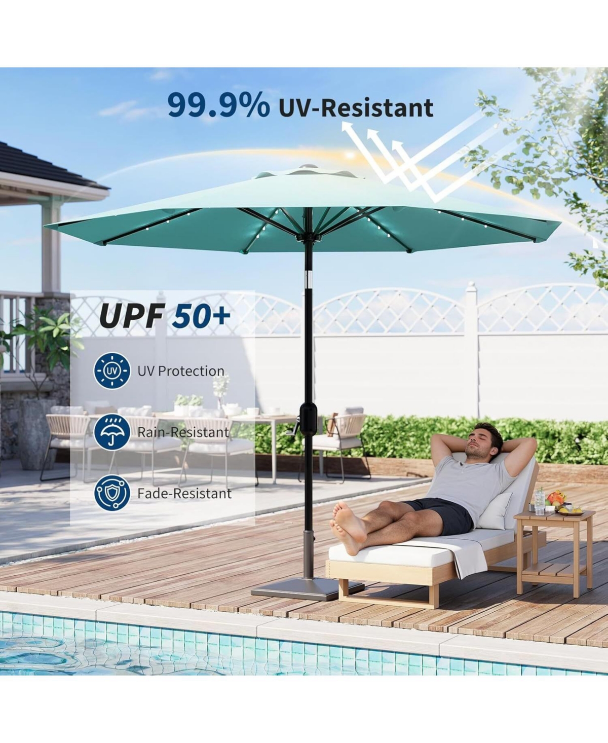 gaomon 10 Ft Outdoor Table Patio Umbrella