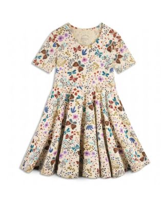 Girls Fair Trade Organic Cotton Short Sleeve Twirl Dress