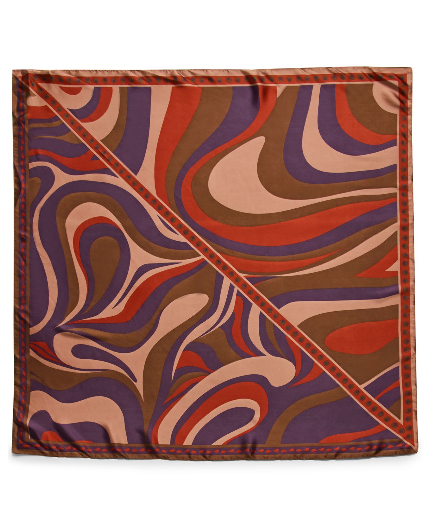 Swirly Girly Printed Square Scarf