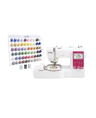Elite PE545 3.7-Inch Computerized Embroidery Machine and Thread Set
