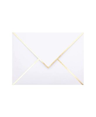 A2 Envelopes V Flap Foil Border Mailing Wedding Invitations