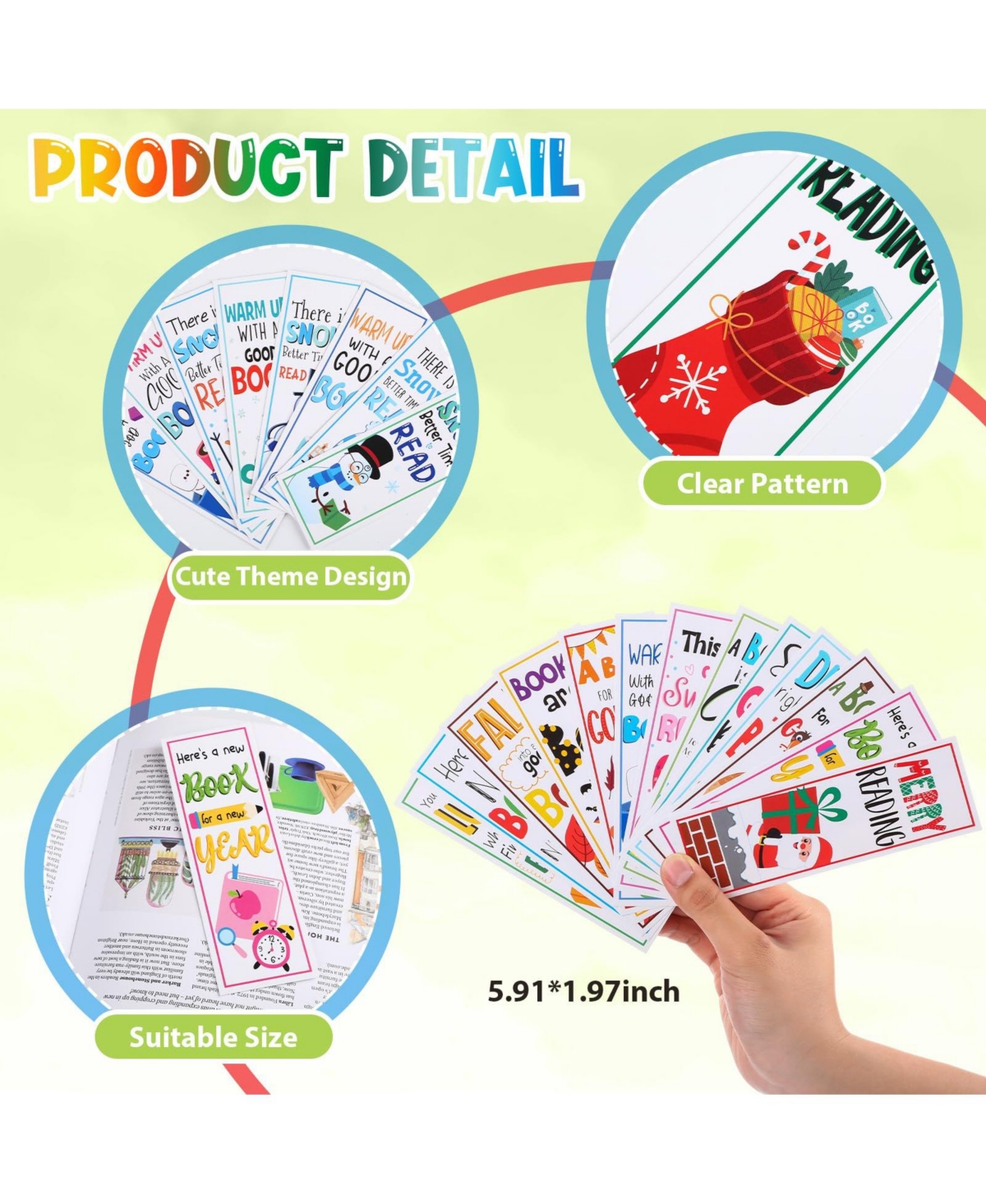 Gnuadz Bulk Bookmarks Classroom Reading Rewards School Prizes