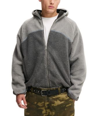 Men's Hooded Teddy Jacket