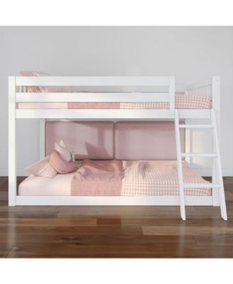 Max and Lily Fundamentals Low Bunk Bed+ 2 Floating Headboards