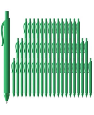 Pens Bulk 52 Pack Retractable Ballpoint Smooth Writing Quick Drying